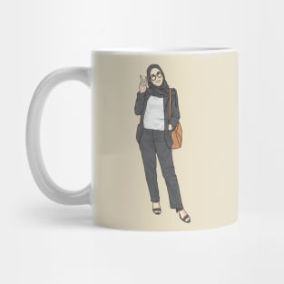 Hijabi Office Lady Mug